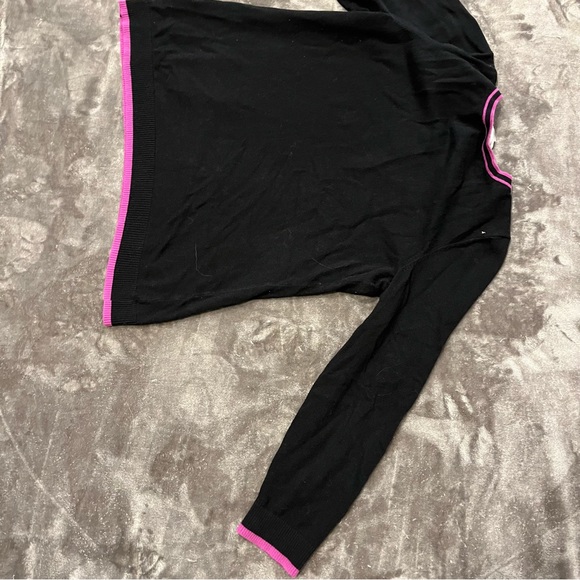 Vintage Y2K Sweater Rhinestone Beaded Sweater Purple Black Sweater Fall Winter - Picture 10 of 10